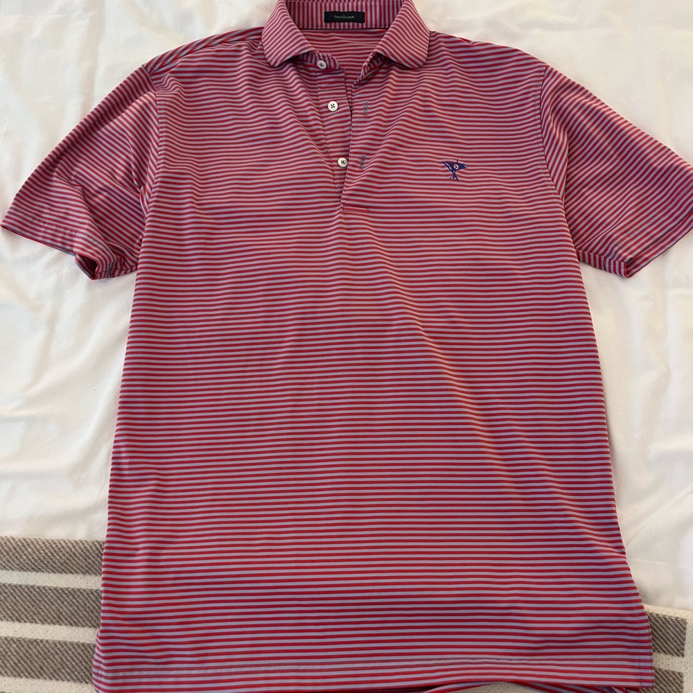 Turtleson Blue and Red Polo Shirt
